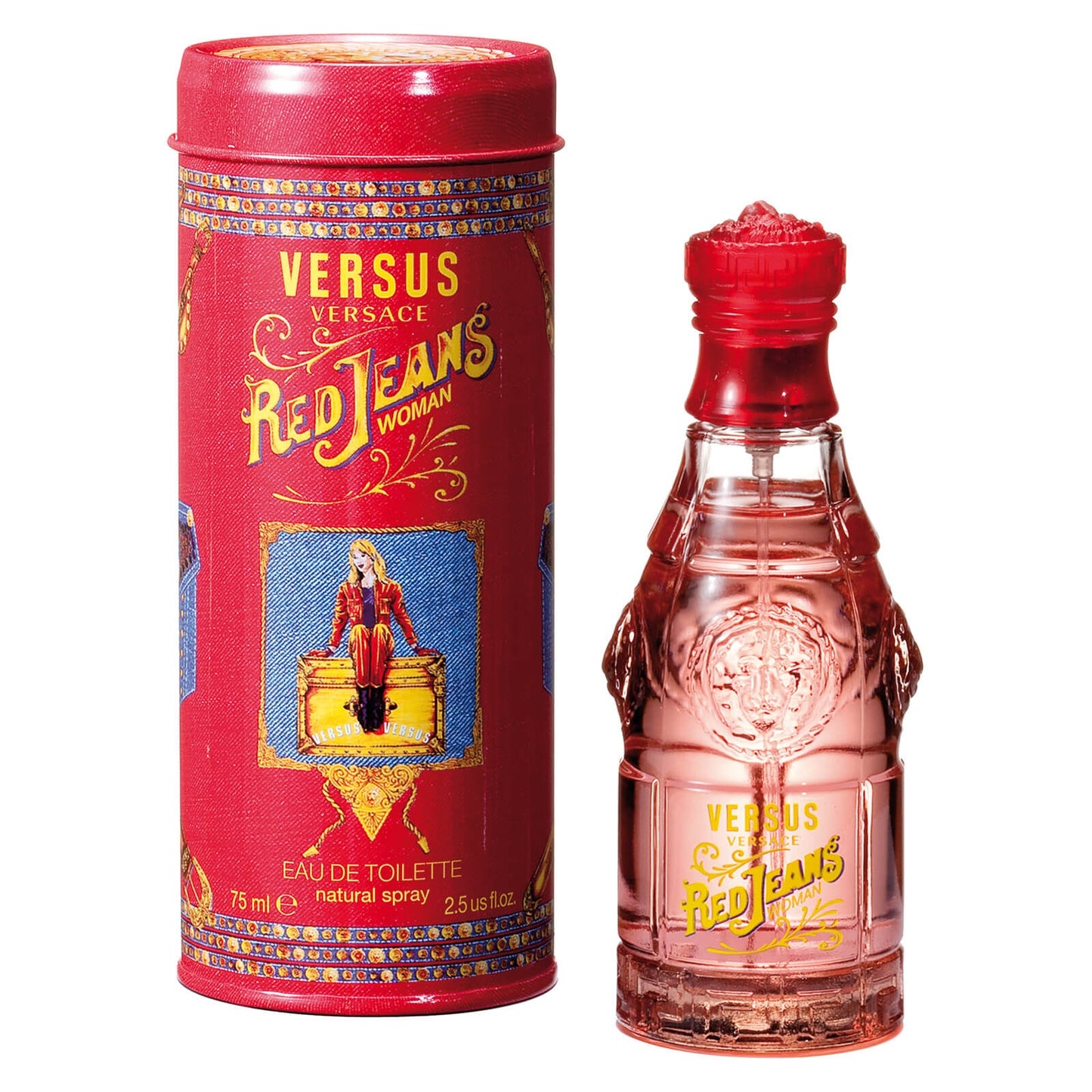 Versace, Red Jeans, Eau De Toilette, For Women, 75 ml