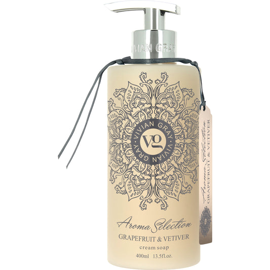 Vivian Gray, Aroma Selection, Grapefruit & Vetiver, Cleansing, Liquid Soap, For Hands, 400 ml