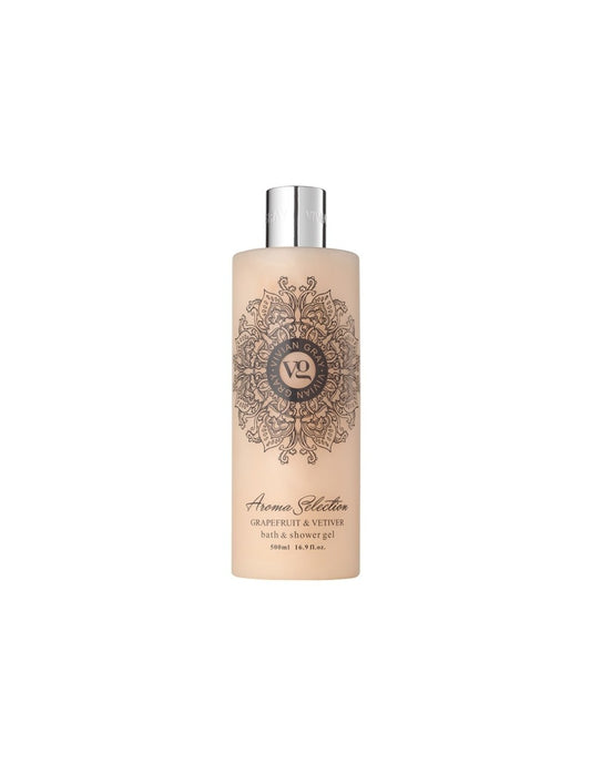 Vivian Gray, Aroma Selection, Grapefruit & Vetiver, Softening, Shower Gel, For All Skin Types, 500 ml