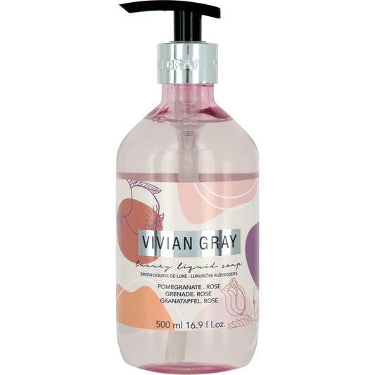 Vivian Gray, Modern Pastel, Grenadine & Rose, Cleansing, Liquid Soap, 500 ml