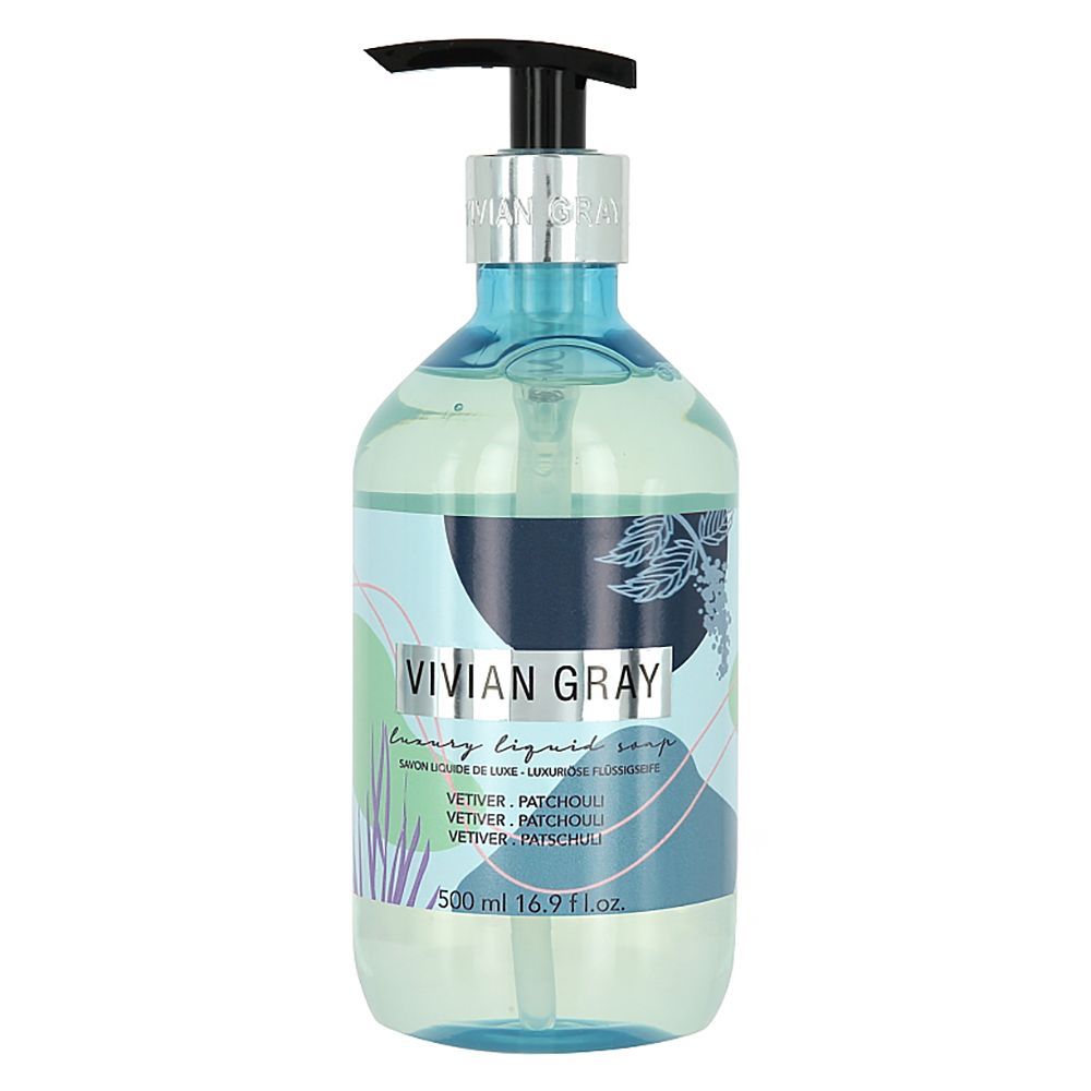 Vivian Gray, Modern Pastel, Vetiver & Patchouli, Cleansing, Liquid Soap, 500 ml