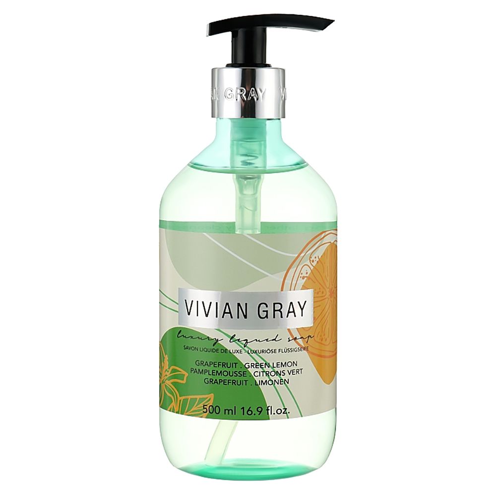 Vivian Gray, Modern Pastel, Grapefruit & Green Lemon, Cleansing, Liquid Soap, 500 ml