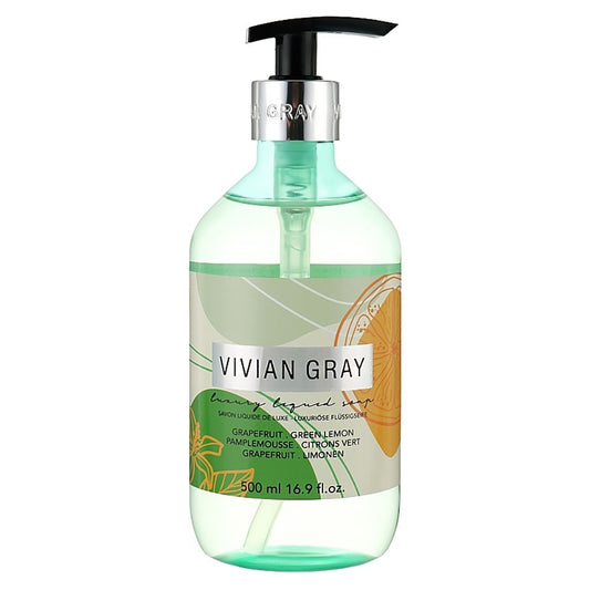Vivian Gray, Modern Pastel, Grapefruit & Green Lemon, Cleansing, Liquid Soap, 500 ml