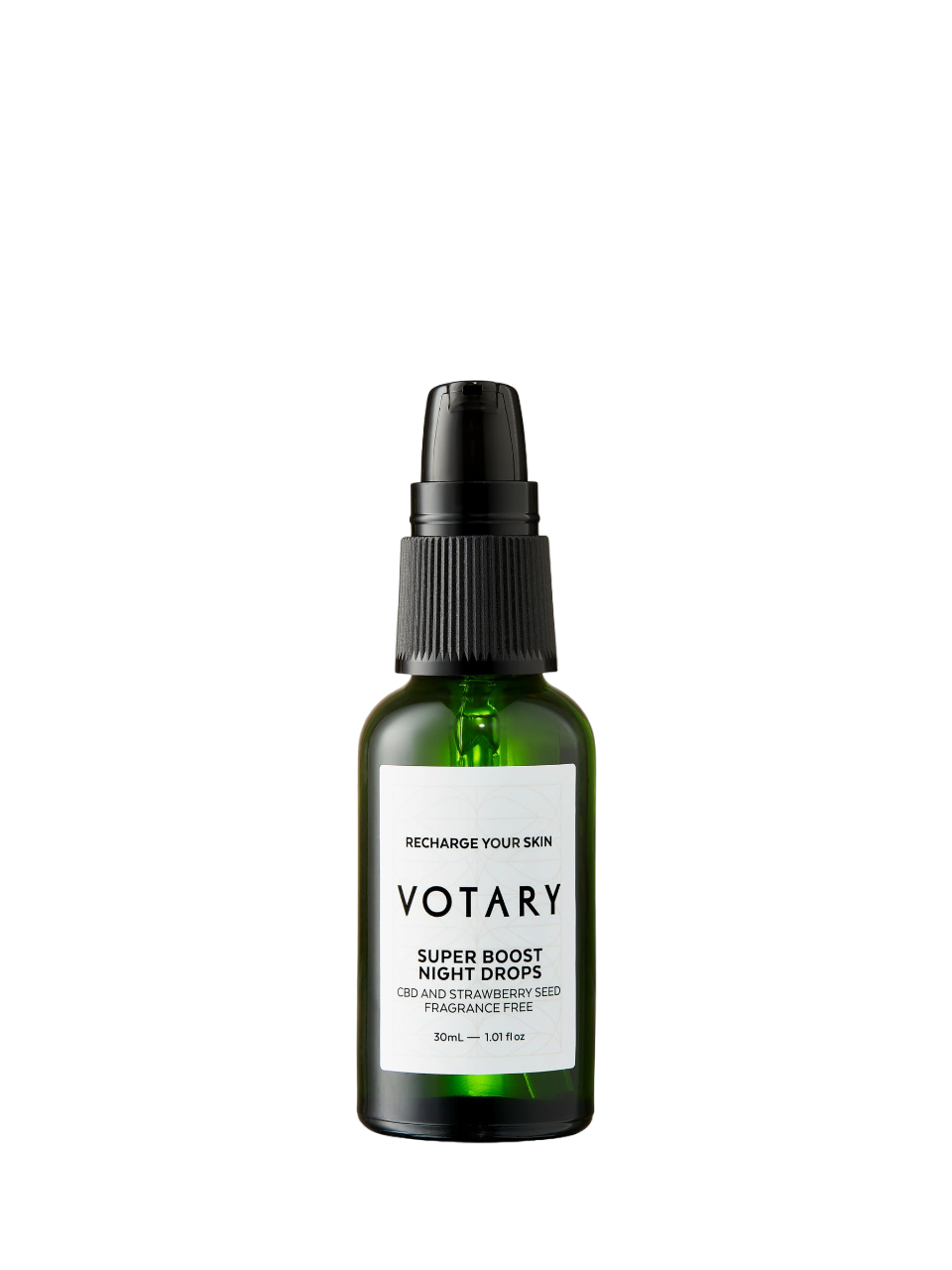 Votary, Super Boost, CBD & Strawberry Seeds, Recovery, Night, Oil, For Face, 30 ml