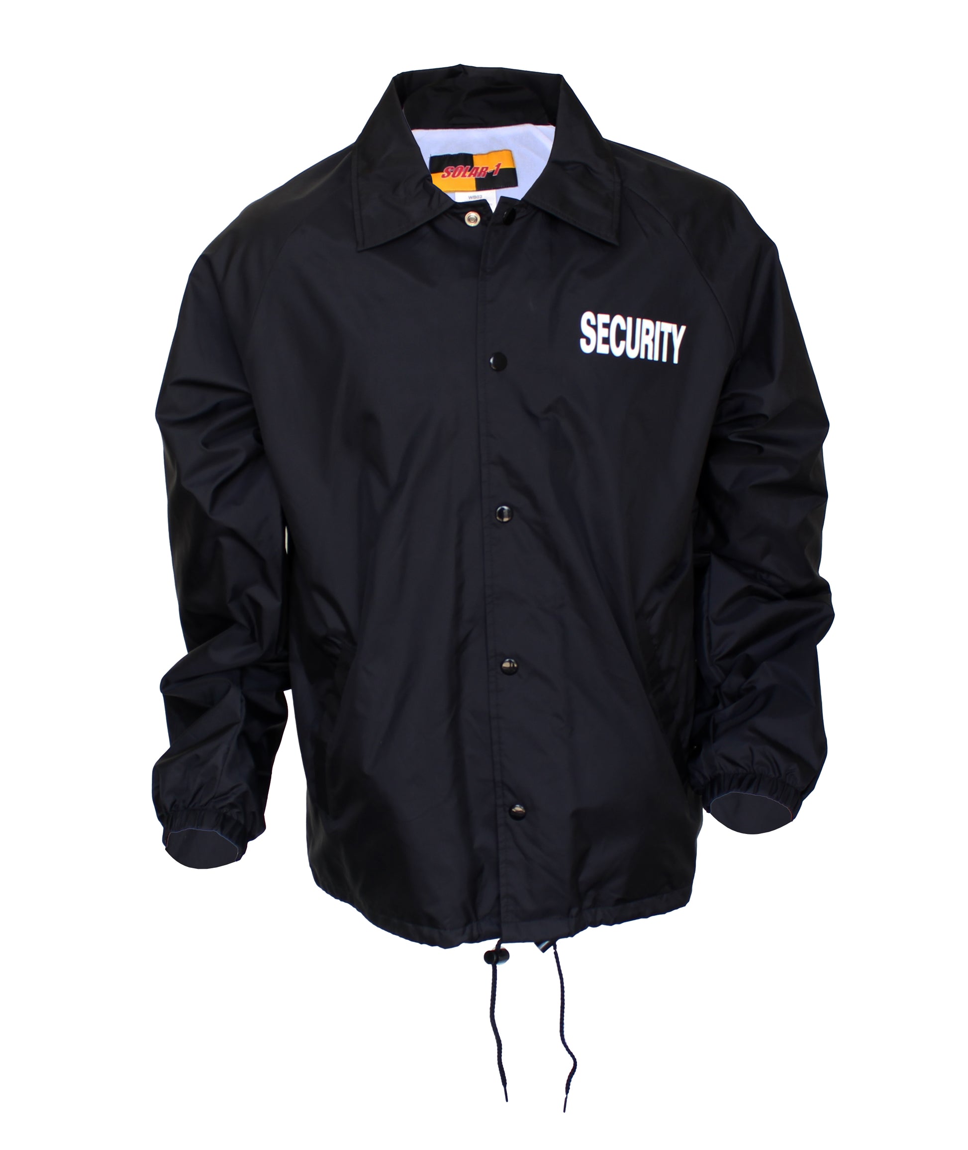 Solar 1 Clothing Coaches Windbreaker with Screen Printing Security WB02