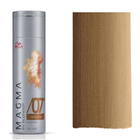 Wella Professionals, Magma By Blondor, Hair Colouring Cream Toner, /07+ Dark Chestnut, For Foiling And FreeHand Techniques, 120 g