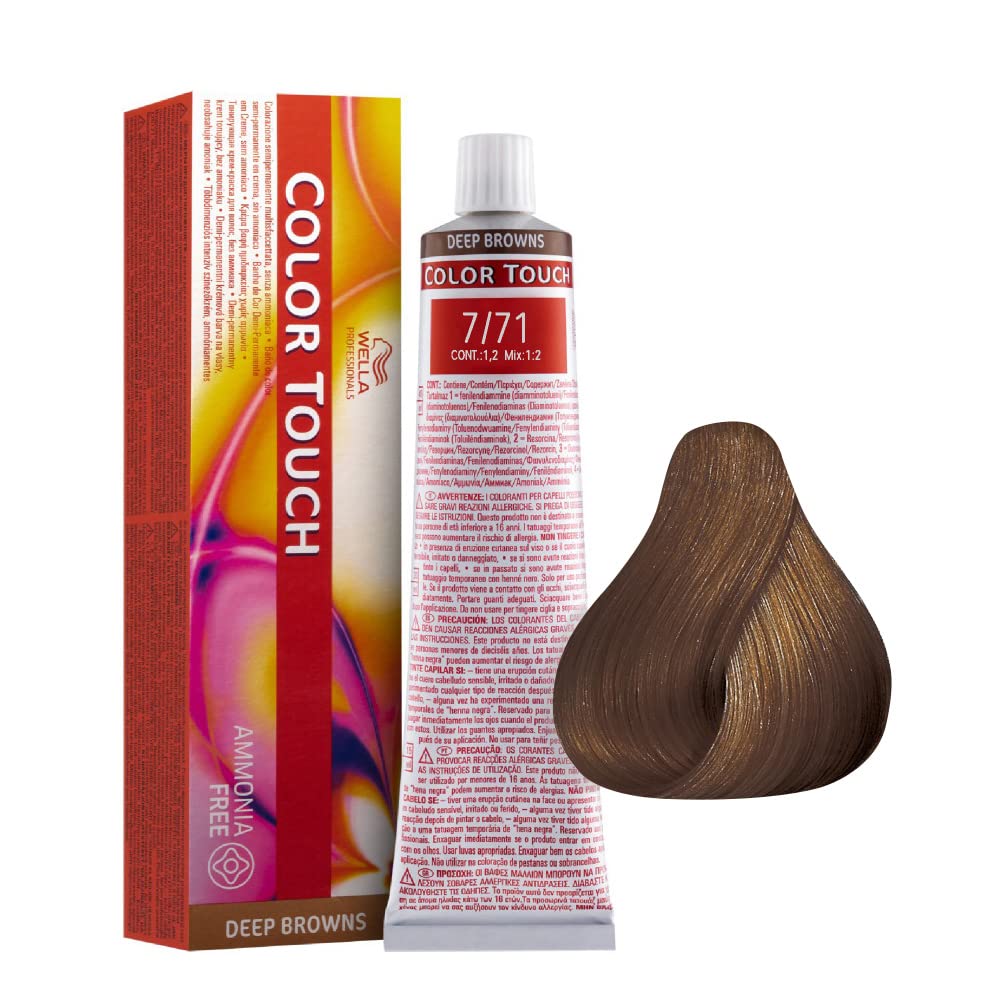 Wella Professionals, Color Touch, Ammonia-Free, Semi-Permanent Hair Dye, 7/71 , 60 ml