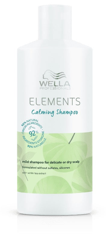 Wella Professionals, Elements Calming, Silicone Free, Hair Shampoo, For Calming, 500 ml