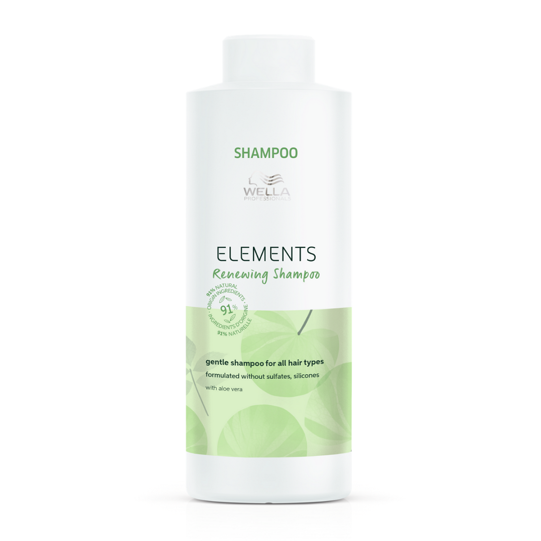 Wella Professionals, Elements Renewing, Silicone Free, Hair Shampoo, For Shine & Softness, 1000 ml