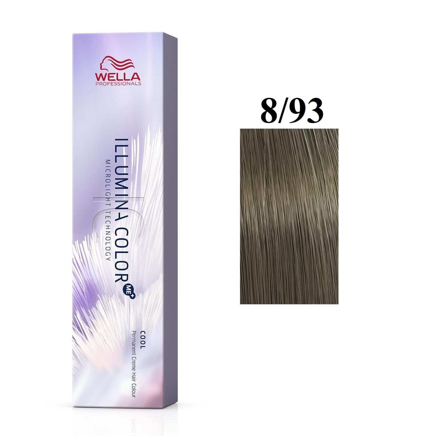 Wella Professionals, Illumina Color Me+, Permanent Hair Dye, 8/93 Light Blonde Golden Blue, 60 ml