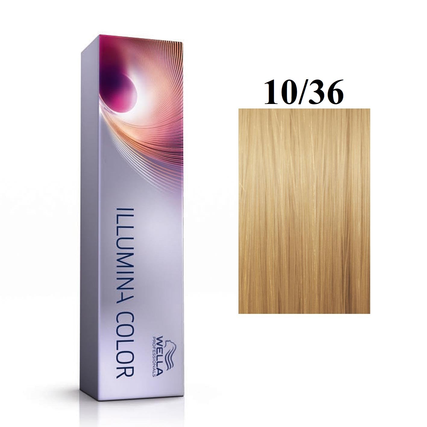 Wella Professionals, Illumina Color, Permanent Hair Dye, 10/36 Bright Light Blonde Golden Violet, 60 ml