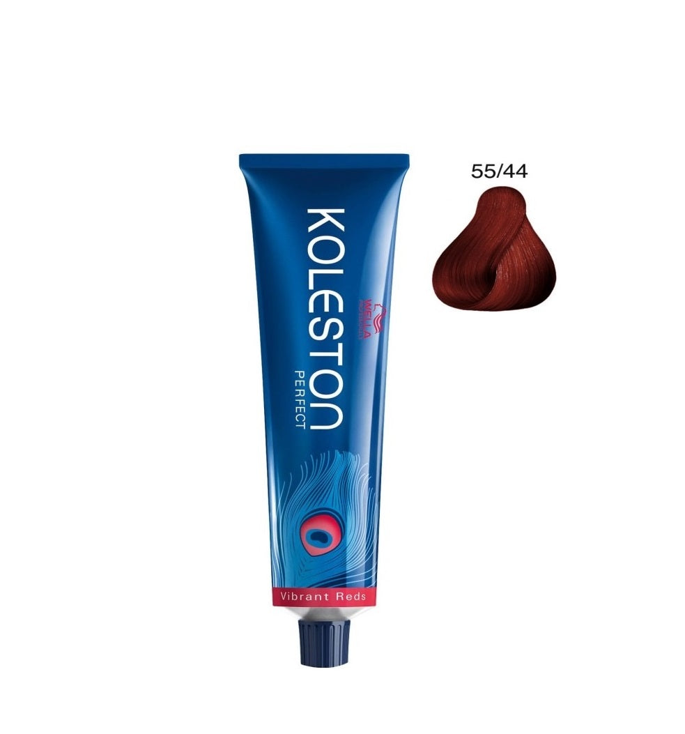 Wella Professionals, Koleston Perfect Me+, Permanent Hair Dye, 55/44 Intense Light Brown Red Red, 60 ml