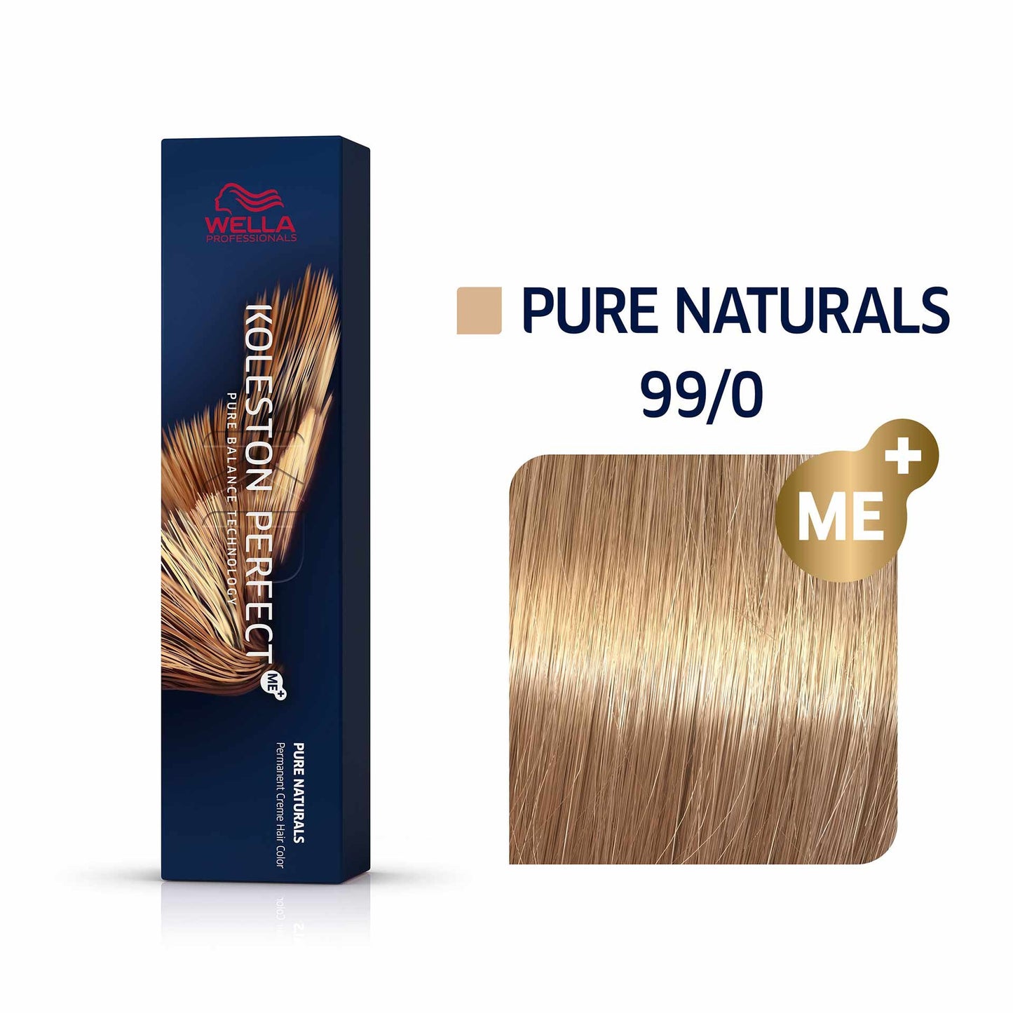 Wella Professionals, Koleston Perfect Me+, Permanent Hair Dye, 99/0 Bright Blonde Natural Intense, 60 ml