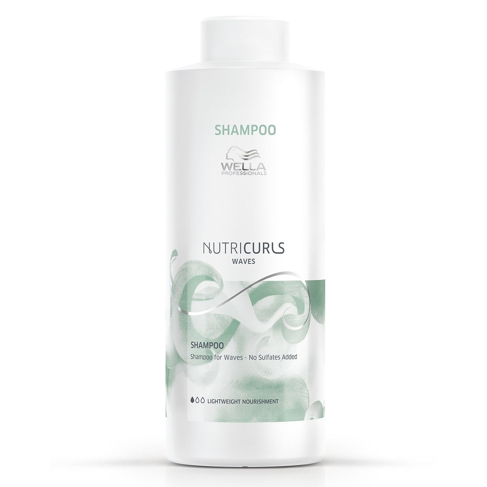 Wella Professionals, Nutricurls Waves, Sulfates-Free, Hair Shampoo, For Nourishing, 1000 ml