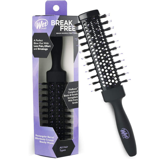 Wet Brush, Break Free, Rectangular, Hair Brush, Beach Waves & Tight Curls