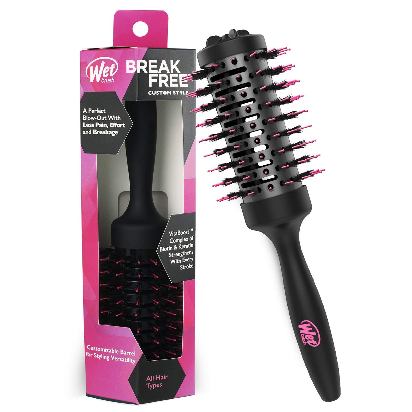 Wet Brush, Break Free, Round, Hair Brush, Custom Style