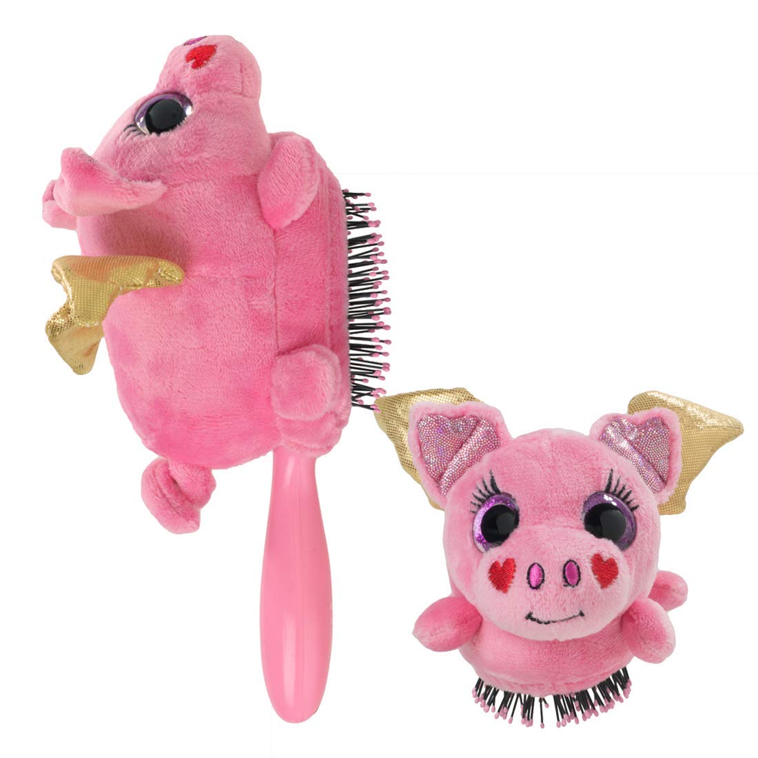 Wet Brush, Plush, Detangler, Hair Brush, Flying Pig, Detangle