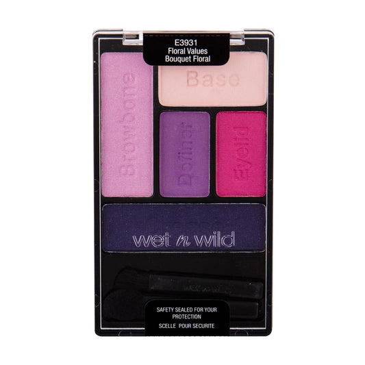 Wet n Wild, Color Icon, Eyeshadow Palette, E3931, Floral Values, 5 Shades, 6 g