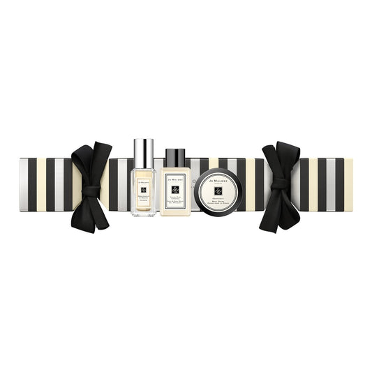 Winter Set Jo Malone: Honeysuckle & Davana, Eau De Cologne, Unisex, 9 ml + English Pear & Freesia, Cleansing, Body Wash, For Hands & Body, 15 ml + Grapefruit, Sweet Almond & Jojoba, Cocoa Seed Oil, Soothing/Hydrating & Nourishing, Body Cream, 15 ml