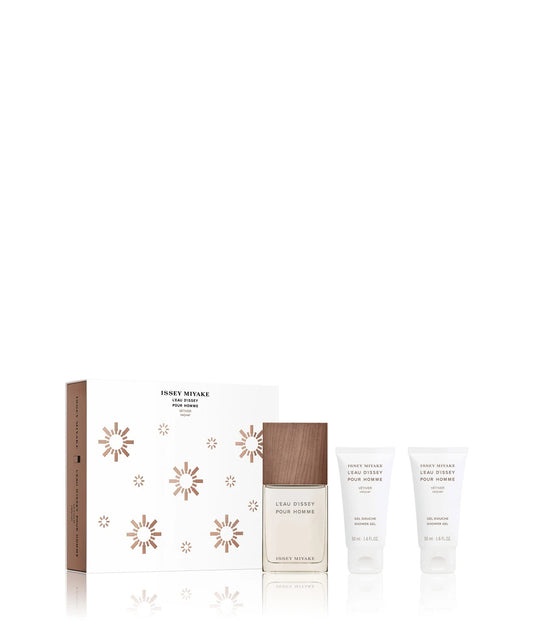 Xmas 2023 Set Issey Miyake: L'Eau d'Issey Vetiver, Eau De Toilette, For Men, 50 ml + L'Eau d'Issey Vetiver, Hydrating, Shower Gel, For All Skin Types, x2 pcs, 50 ml