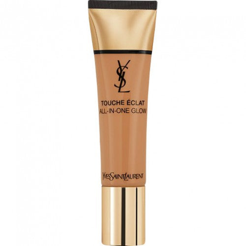 Yves Saint Laurent, Touche Eclat All-In-One Glow, Natural Medium Coverage, Liquid Foundation, B 70, Mocha, SPF 23, 30 ml