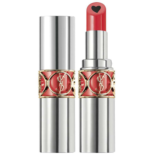 Yves Saint Laurent, Volupte Plump-In-Colour, Fresh Colour & Shine, Lip Plumper, 4, Exposing Coral, 3.5 g