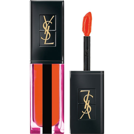 Yves Saint Laurent, Water Stain, Fresh Glossy Stain, Lip Gloss, 607, Inondation Orange, 5.9 ml