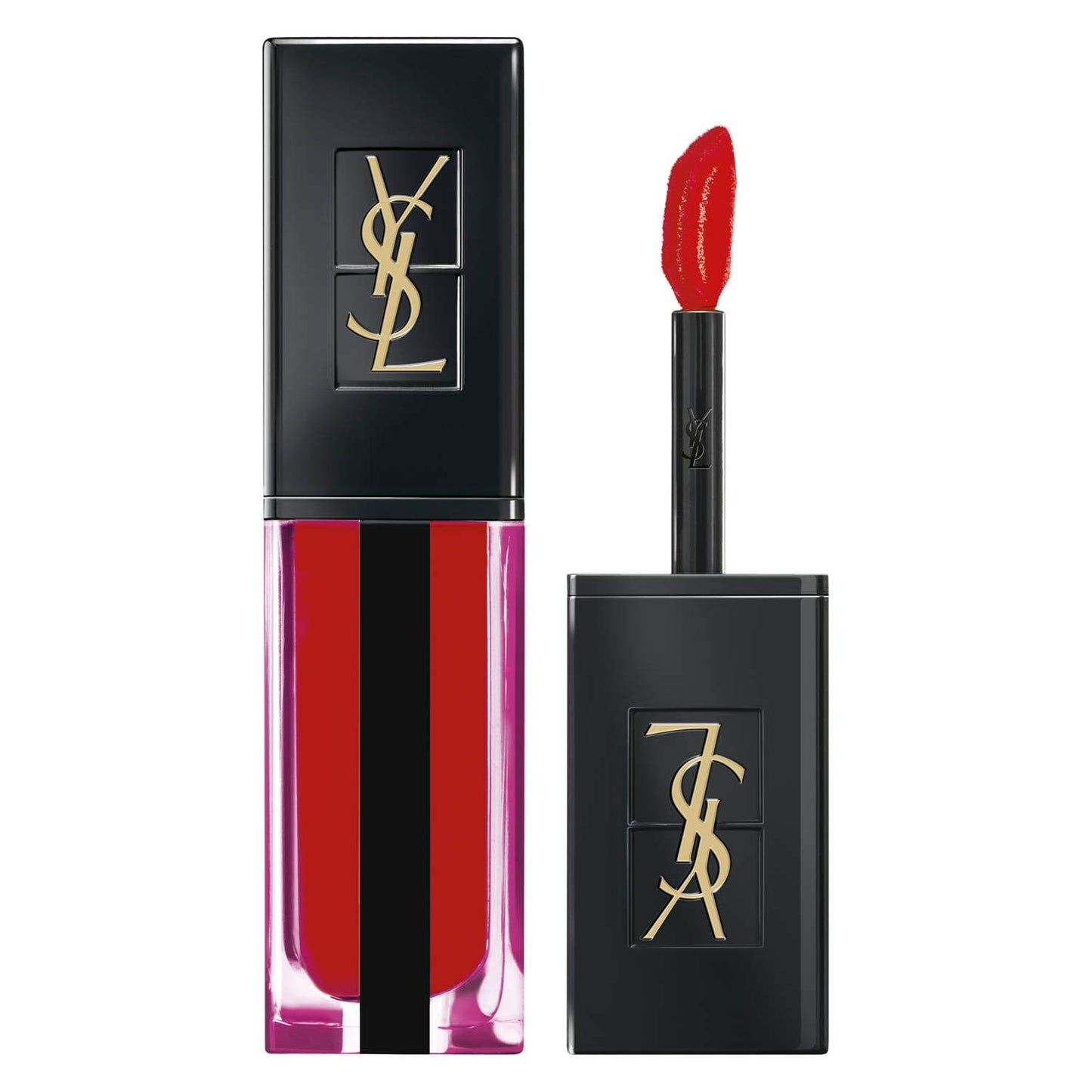 Yves Saint Laurent, Water Stain, Fresh Glossy Stain, Lip Gloss, 618, Wet Vermilion, 5.9 ml