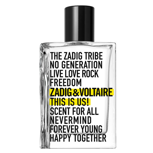 Zadig & Voltaire, This Is Us!, Eau De Toilette, Unisex, 50 ml